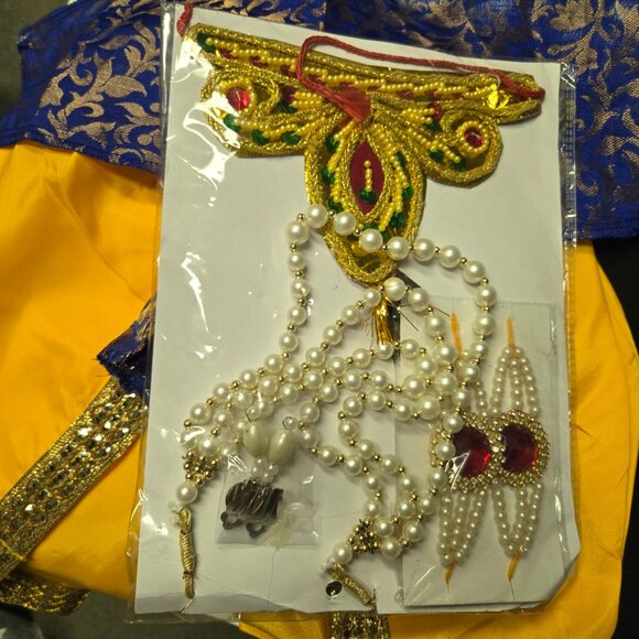 Baby Krishna Ji Janamasthmi Dress Costume Set for Kids - Picture 5 of 5